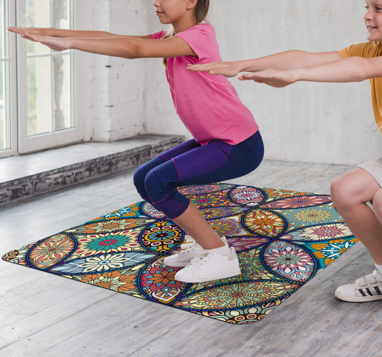 μανταλας πλήρες χρώμα χαλί βινυλίου - TenStickers