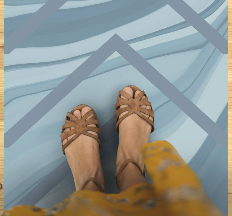 δρομέας από μάρμαρο ψαροκόκαλο - TenStickers