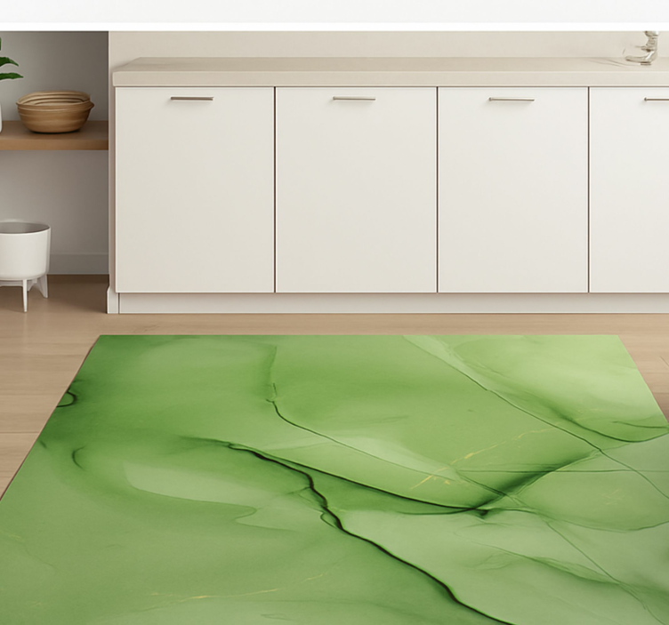 Μαρμάρινο χαλί βινυλίου μοτίβο σμαραγδιού - TenStickers