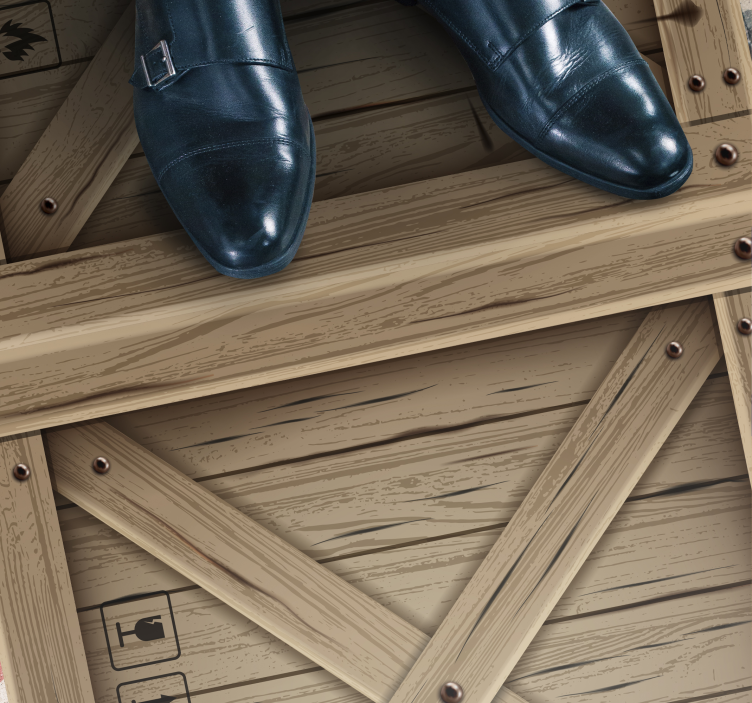 υλικό εφέ - χαλί από βινύλιο με ξύλινη θήκη - TenStickers