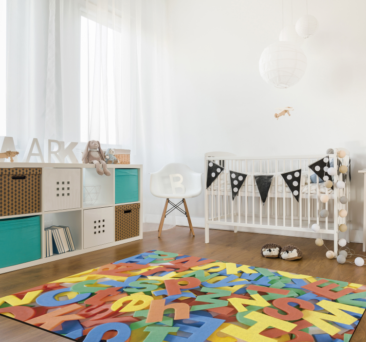 ακατάστατο χαλί αλφάβητο βινυλίου αλφάβητο - TenStickers