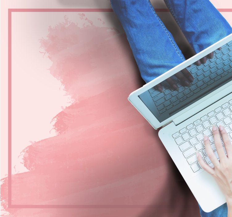 χαλί κρεβατοκάμαρας απαλές ροζ αποχρώσεις - TenStickers