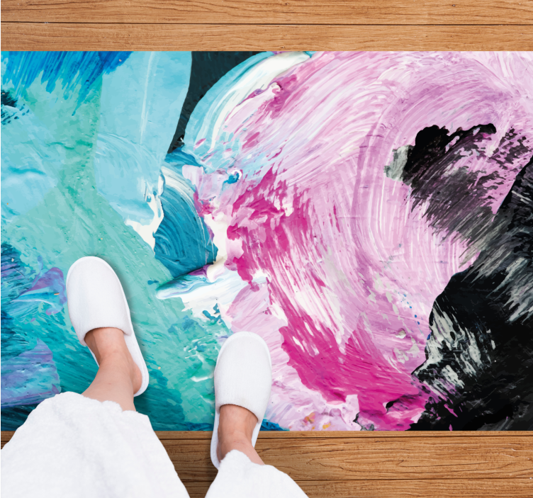 χαλί βινυλίου πιτσιλιές χρώματος - TenStickers