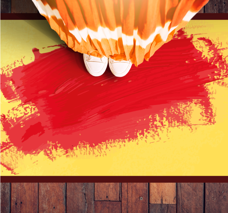 μοντέρνο χαλί ζωηρές πινελιές - TenStickers