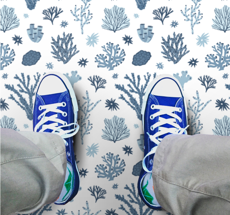 μοντέρνα κοράλλια "στυλ hampton" μοντέρνο χαλί - TenStickers