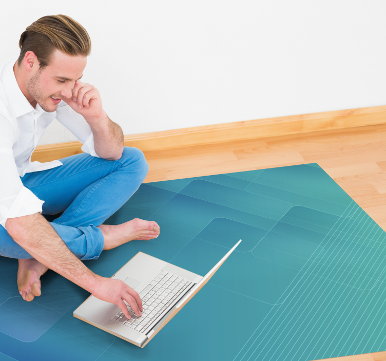 μοντέρνο χαλί αφηρημένα γεωμετρικά στρώματα - TenStickers