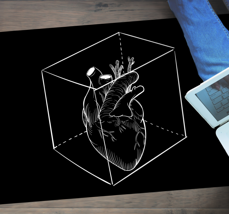 μοντέρνο χαλί εικονογράφηση καρδιάς - TenStickers