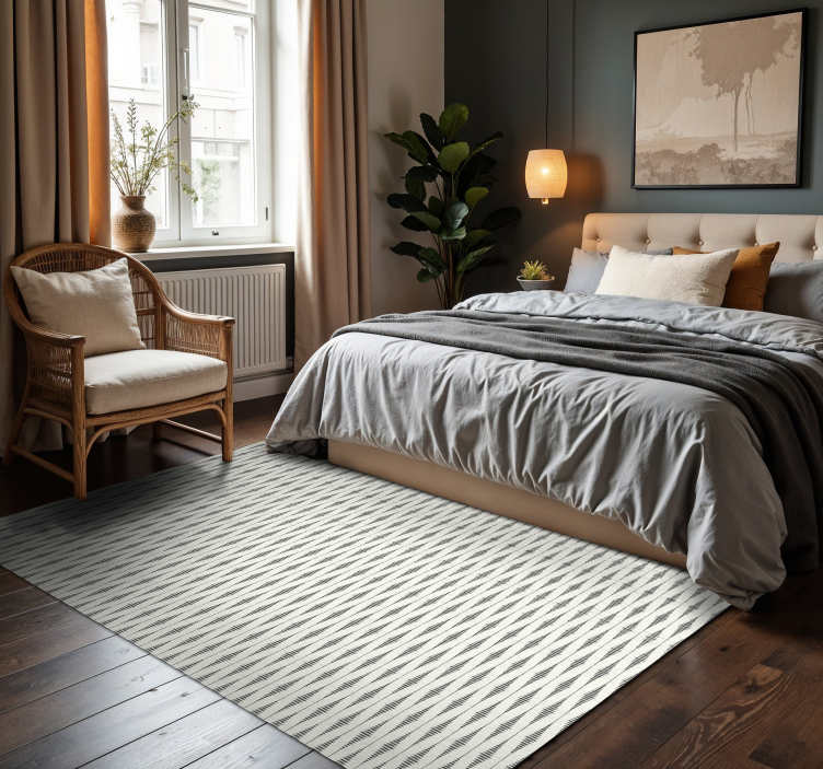 μοντέρνο χαλί rabaul ikat γκρι και μπεζ - TenStickers