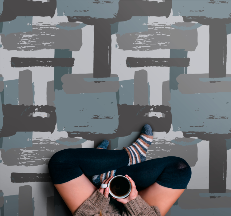 mωσαϊκό σχέδιο βινυλίου χαλιού αφηρημένο μωσαϊκό - TenStickers