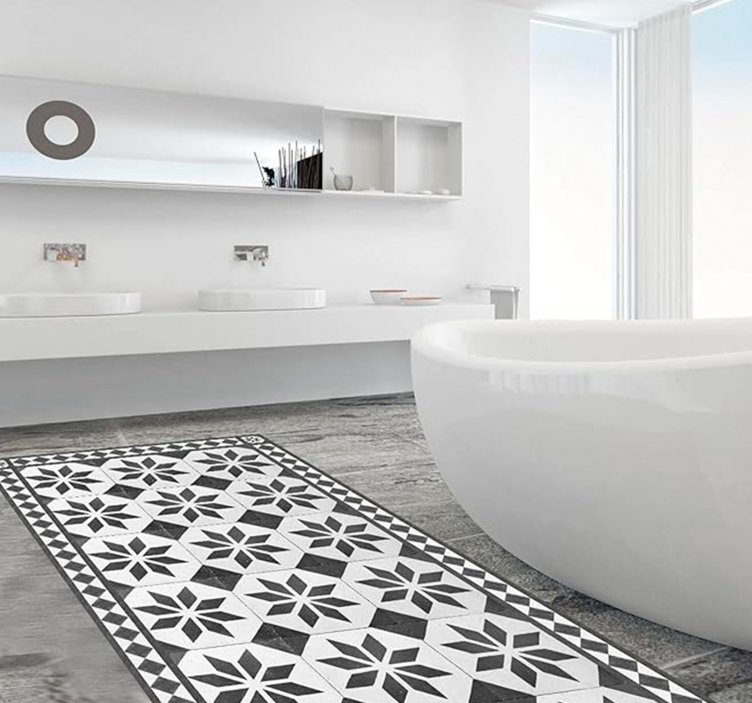 mωσαϊκό σχέδιο βινυλίου χαλιού παλιό χαλί - TenStickers