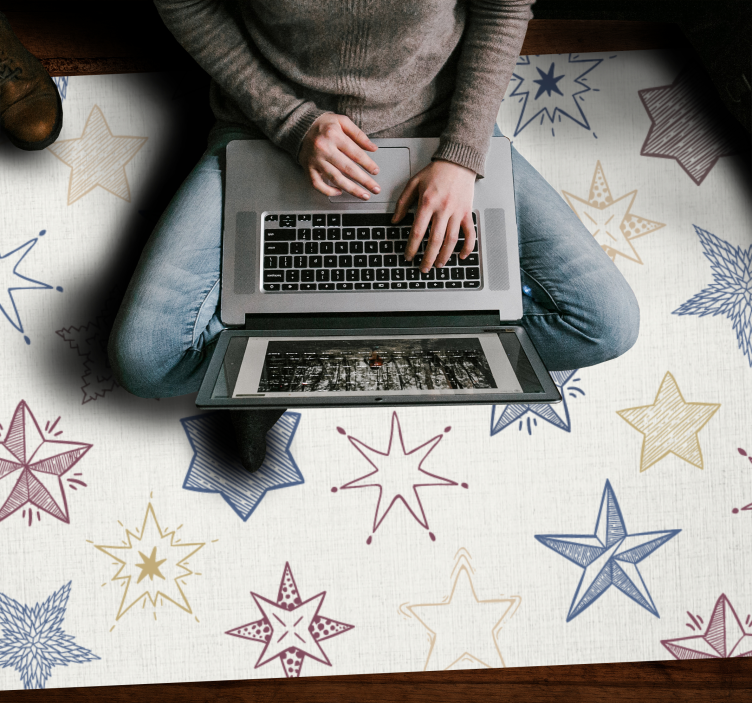 φυσικό χριστουγεννιάτικο χαλί βινυλίου - TenStickers