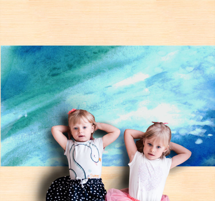 χαλί βινυλίου αφηρημένη ροή νερού - TenStickers