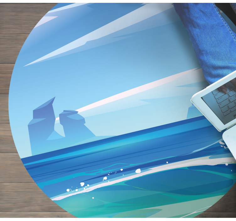 χαλί φύσης παράκτια γαλήνη - TenStickers