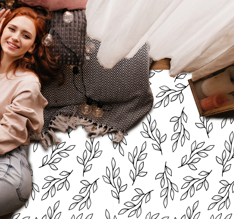 Χαλί φύσης με σχέδιο φυλλωτής κλαδιάς - TenStickers
