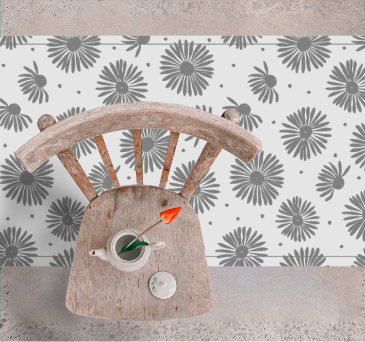 χαλί φύσης κομψό λουλουδάτο μοτίβο - TenStickers