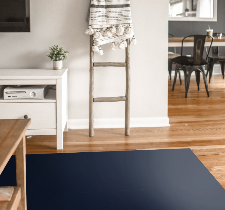 ναυτικό χρώμα μοντέρνο βινύλιο χαλί - TenStickers