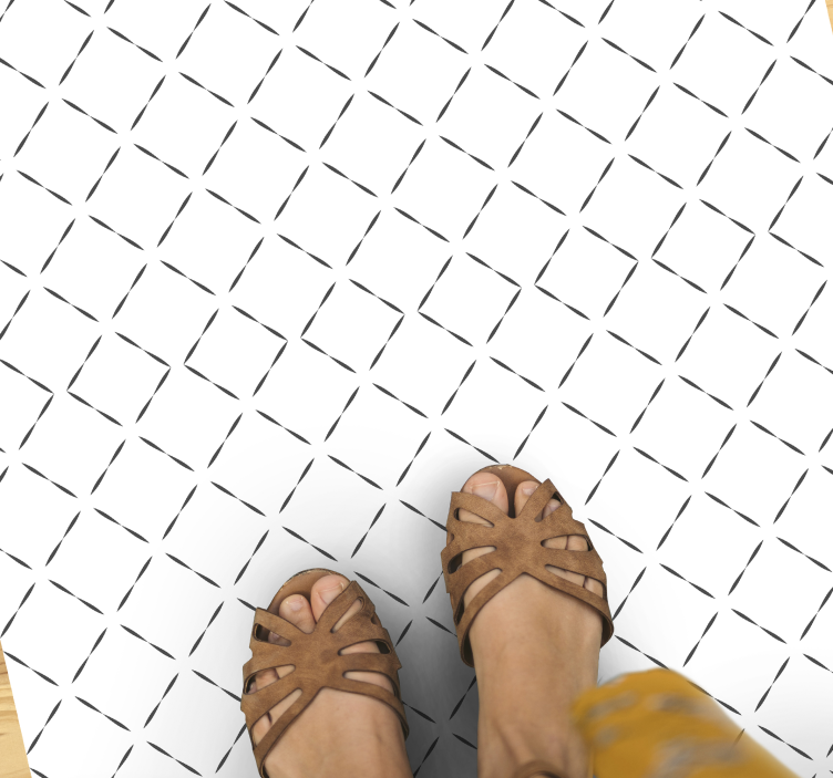 σκανδιναβικά διαμάντια γεωμετρικά χαλιά βινυλίου - TenStickers