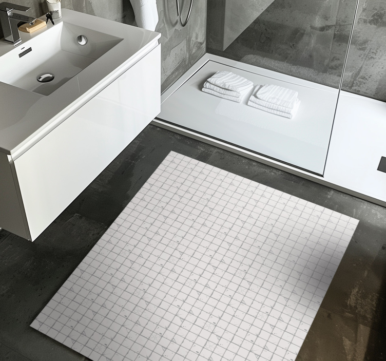 παλιό χαλί σαλονιού τοίχου από πλακάκια από λευκό - TenStickers