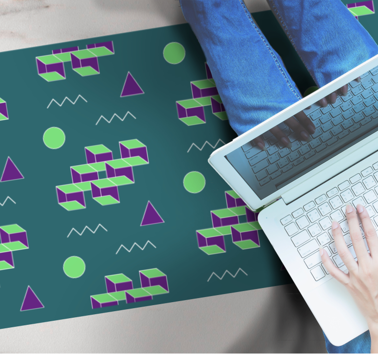 Vintage χαλί οπτικής ψευδαίσθησης - TenStickers