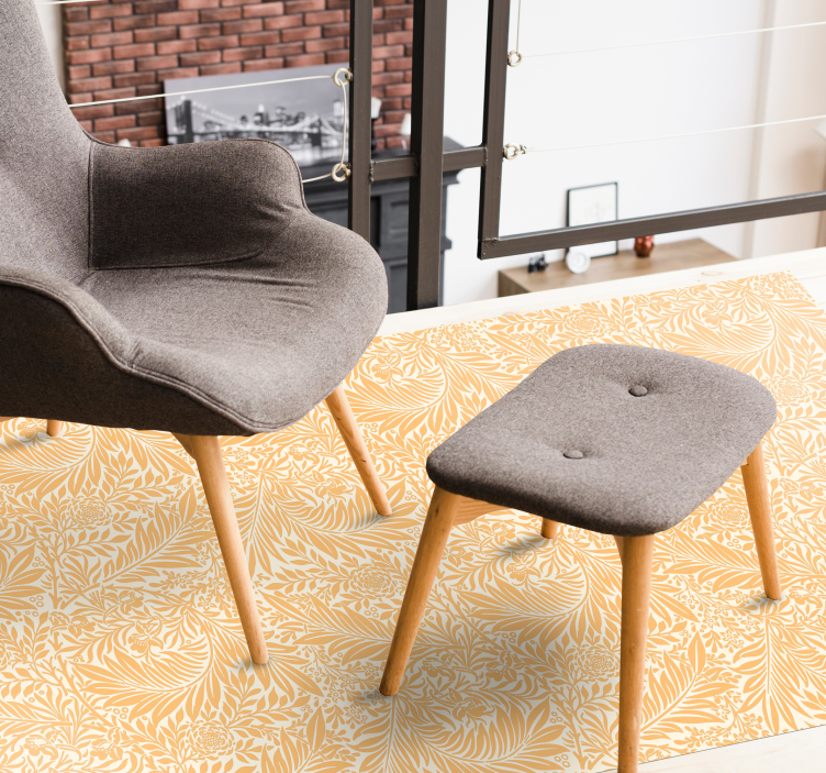 υπέροχο πορτοκαλί χαλί από βινύλιο - TenStickers