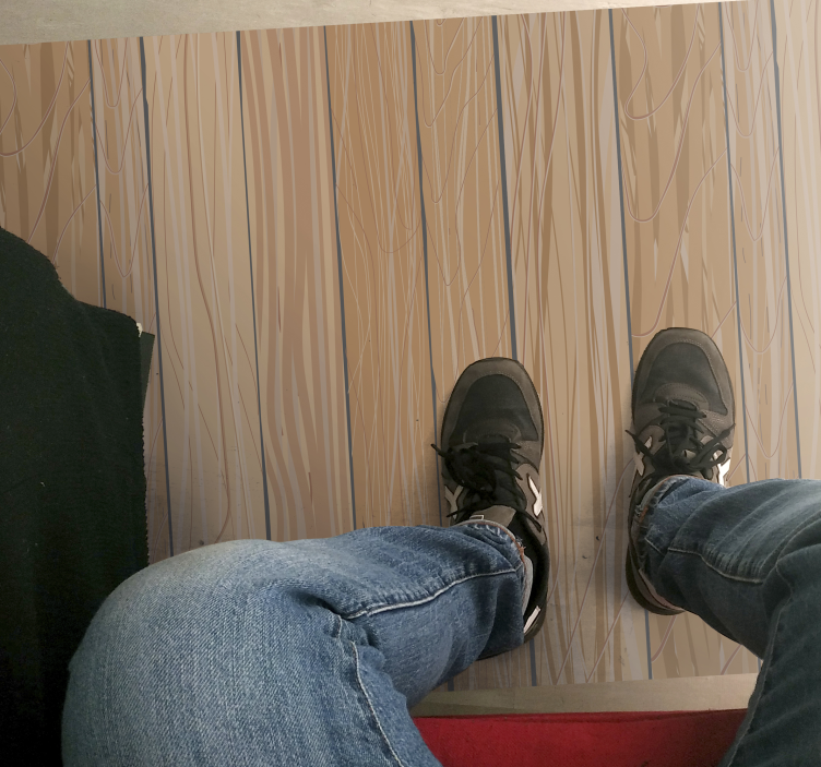 ανοιχτόχρωμη ξύλινη σανίδα βινυλίου δρομέας - TenStickers