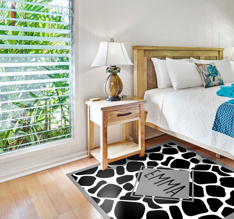 εξατομικευμένη αγελάδα εκτύπωσης ζωικό χαλί - TenStickers