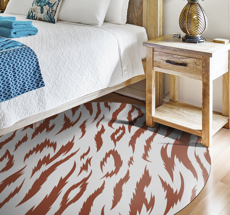 ροζ χαλί εκτύπωσης ζώων εκτύπωσης ζώων - TenStickers