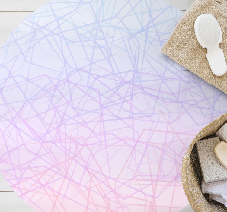 ροζ πλακάκια δαπέδου μωσαϊκό ombre - TenStickers