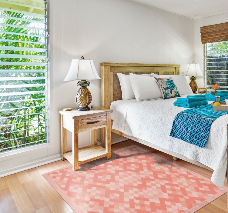 ροζ χαλί εκτύπωσης ζώων με φίδι εκτύπωσης - TenStickers