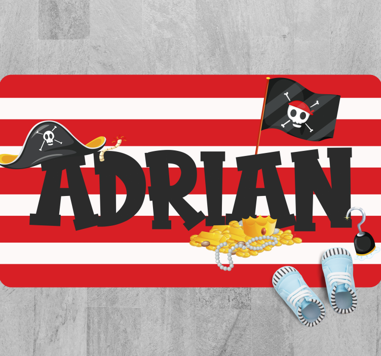 εξατομικευμένο χαλάκι με καπέλο - TenStickers