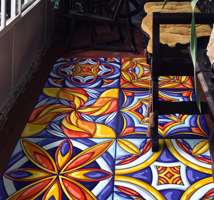 πορτογαλικά πλακάκια χαλί σε στυλ βινυλίου - TenStickers