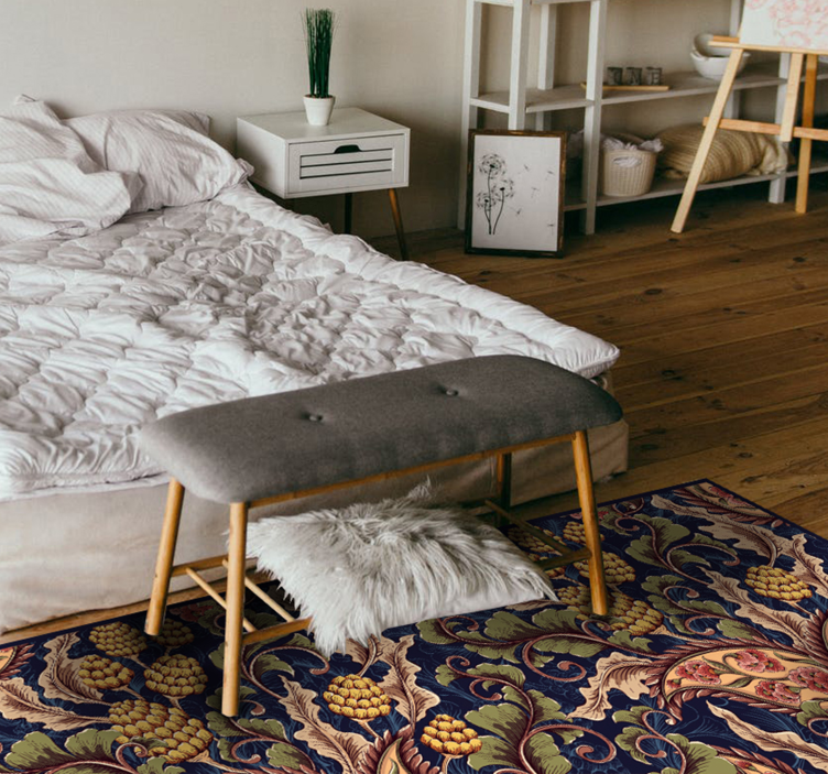 ρεαλιστική κουβέρτα με σαλόνι paisley - TenStickers