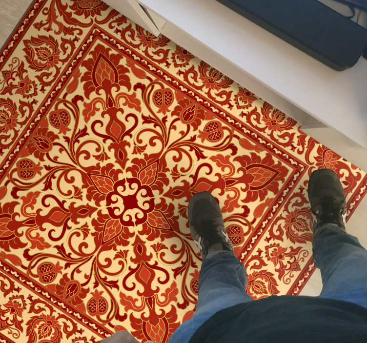 κόκκινο παλιό σχολείο μοτίβο vintage κουβέρτα - TenStickers