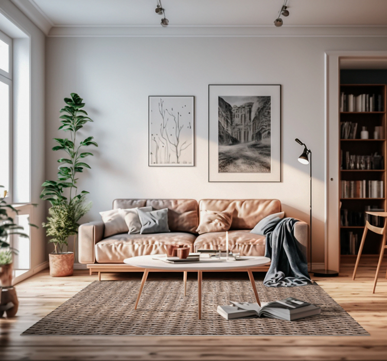 υφή καλαμιού χαλί έθνικ χαλί δρομέα - TenStickers