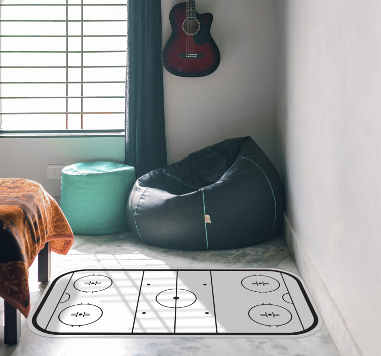 παιχνίδι βινυλίου χαλί παγοδρόμιο χόκεϊ επί πάγου - TenStickers