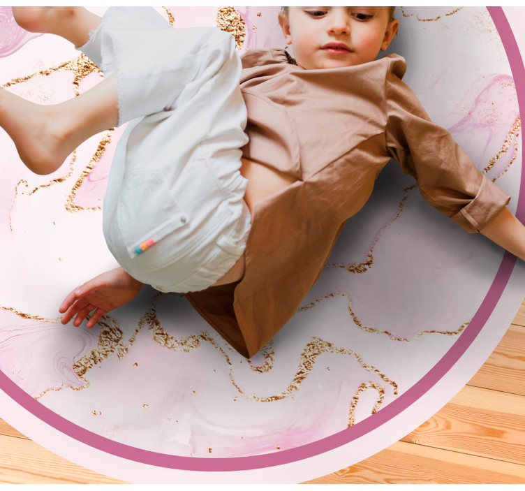 τριαντάφυλλο χρυσό μάρμαρο υφή χαλί - TenStickers