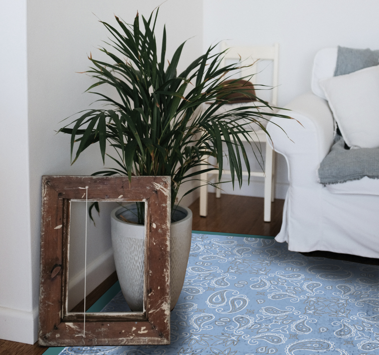 σκανδιναβικό μοτίβο paisley σκανδιναβικό χαλί - TenStickers