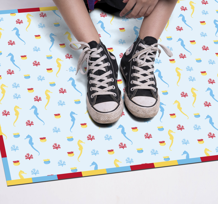 θαλάσσιο χαλί αλόγων και κοραλλιών - TenStickers