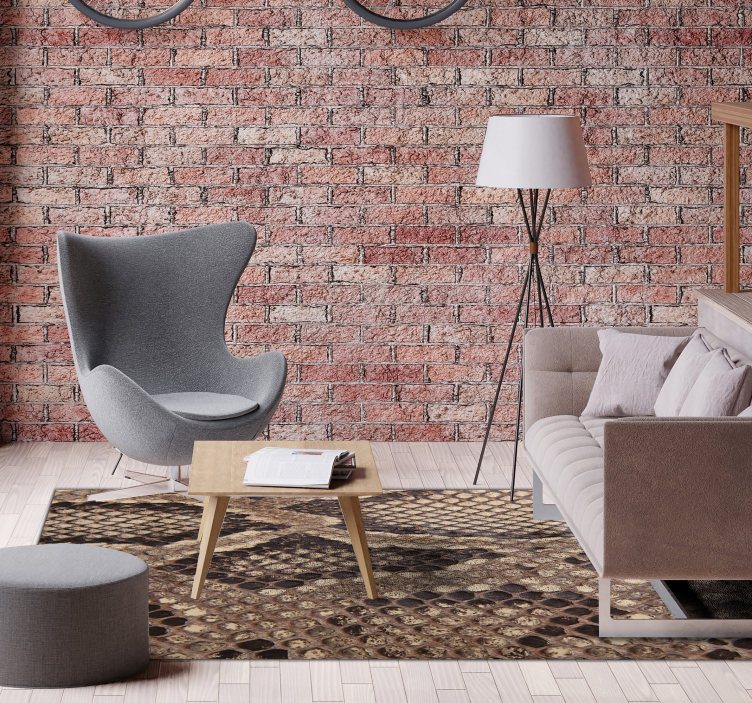 χαλί από βινύλιο εκτύπωσης από δέρμα φιδιού - TenStickers