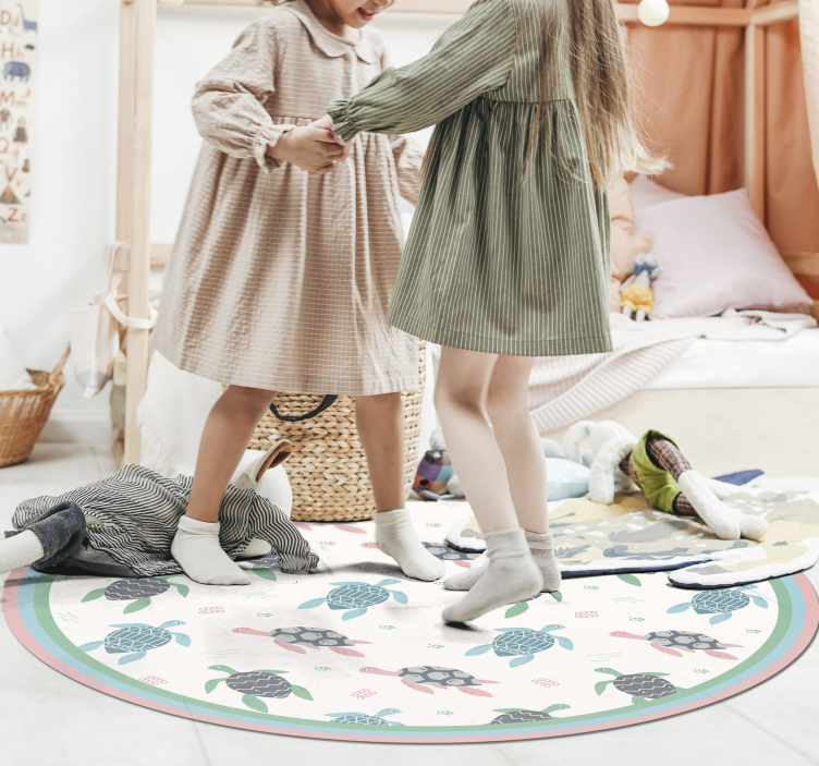 μαλακό χελώνα ζωικό χαλί βινυλίου - TenStickers