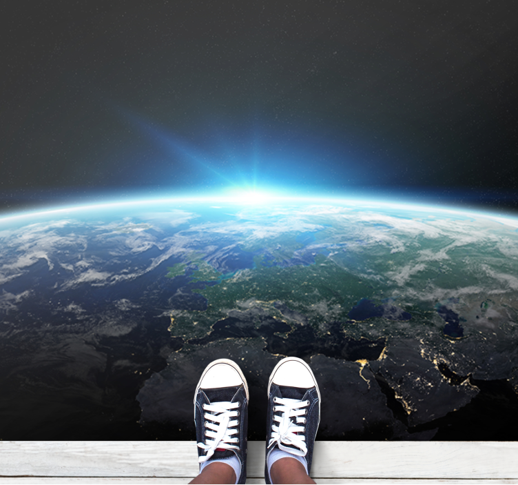 Χαλί κρεβατοκάμαρας αστρονομίας του διαστημικού πλανήτη - TenStickers