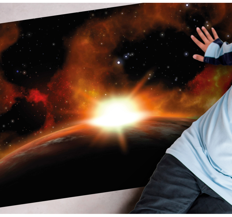 σχέδιο αστέρια βινυλιακό χαλί ουράνια λάμψη ανατολής - TenStickers