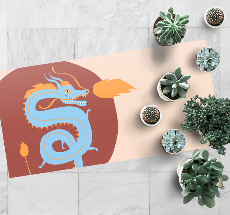 Εθνικό χαλί πνεύμα δράκου - TenStickers