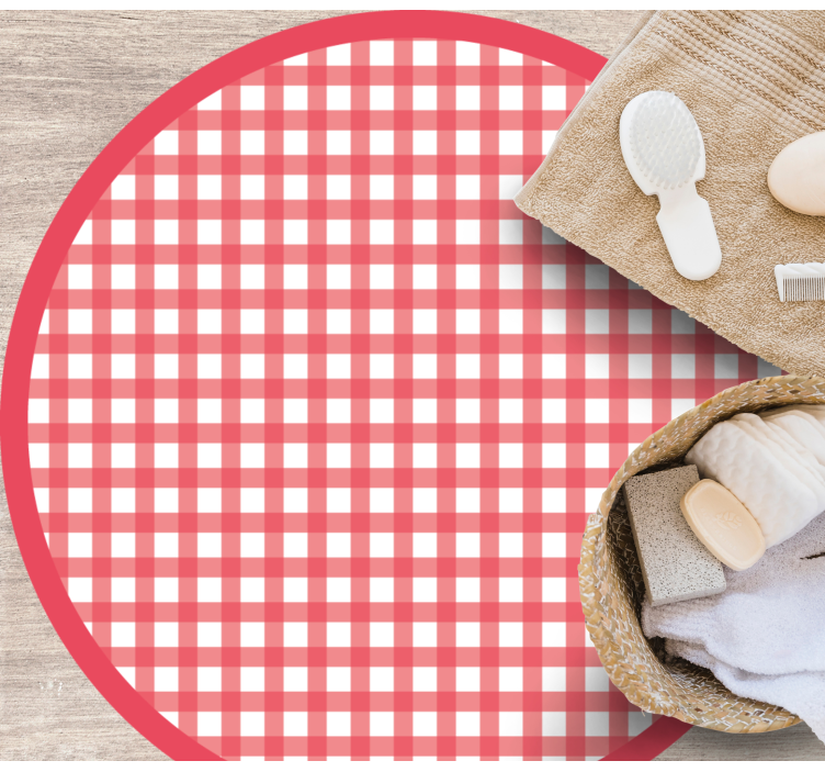 ριγέ χαλί κλασικό καρό μοτίβο - TenStickers