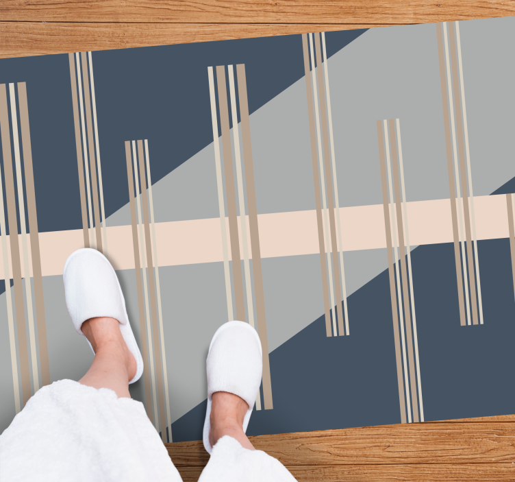 ριγέ χαλί ριγέ αισθητική - TenStickers