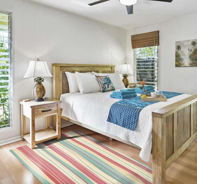 χαλί με πολύχρωμες λωρίδες - TenStickers