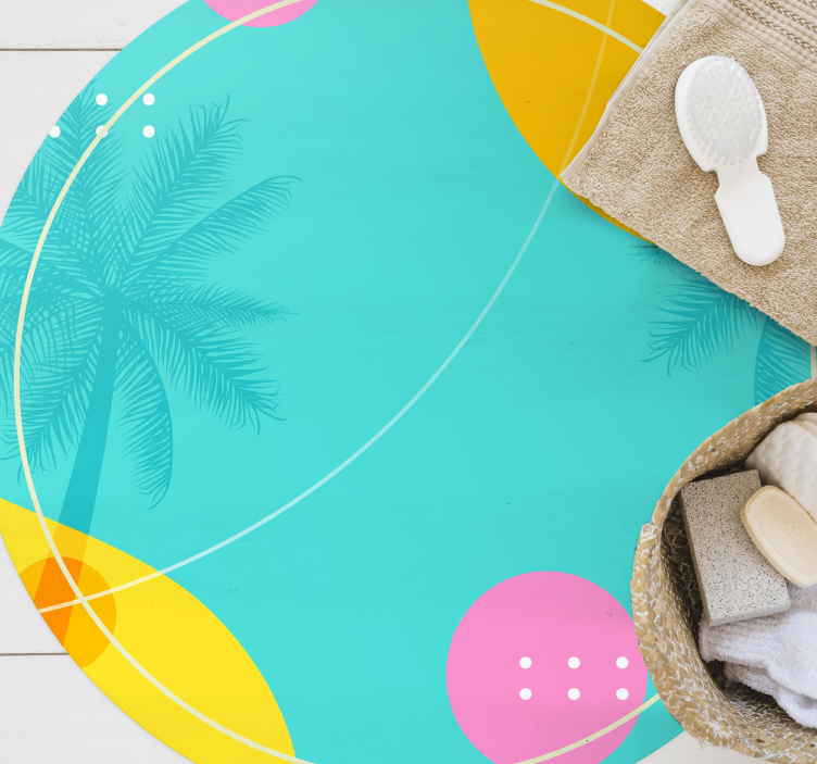 καλοκαιρινές αναμνήσεις μοντέρνο χαλί - TenStickers