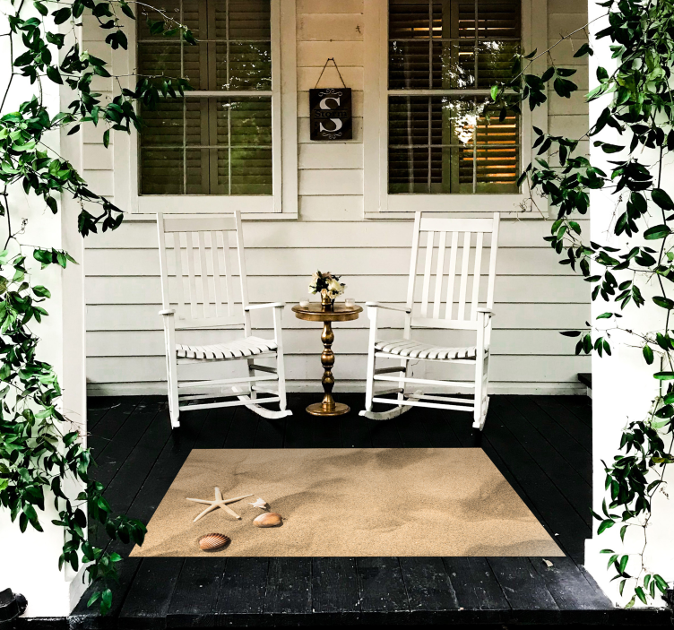 καλοκαιρινό χαλί βινυλίου χαλί άμμο πέτρινα πλακάκια δαπέδου - TenStickers