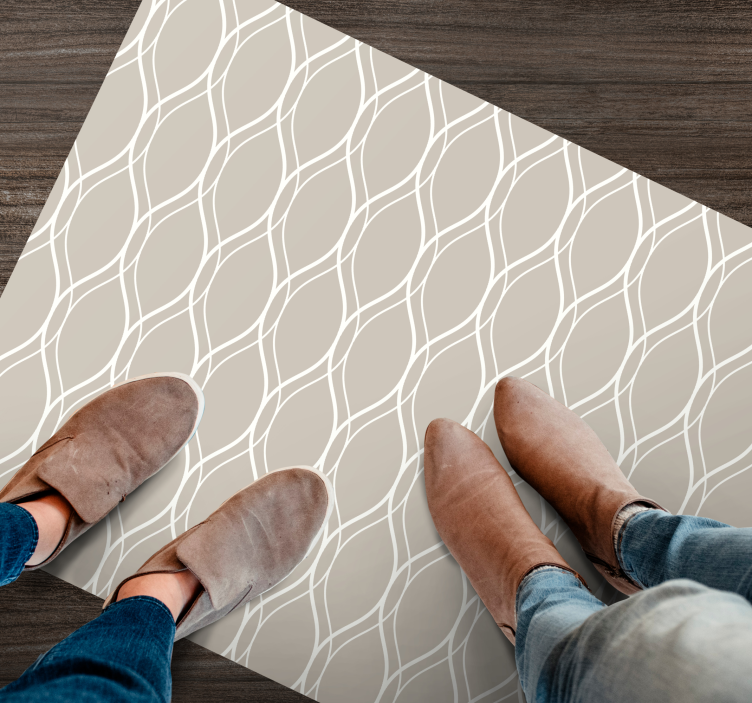 υφή χαλί μοτίβο με καμπύλες γραμμές - TenStickers