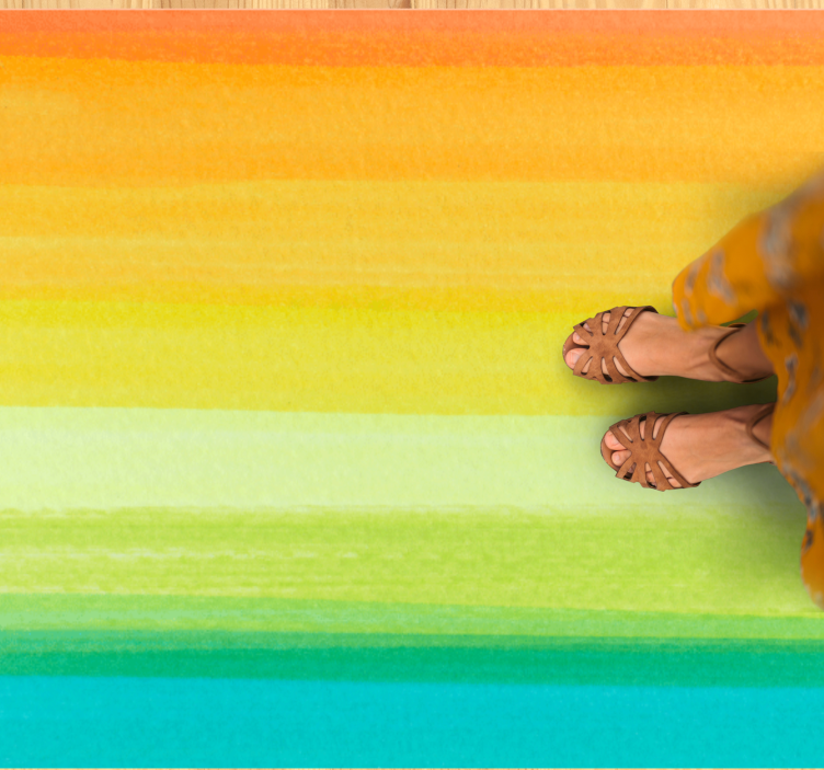 xαλί σαλονιού ζωντανές γραμμές διαβάθμισης - TenStickers